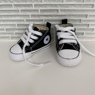 コンバース(CONVERSE)の試着のみ　コンバース　スニーカー　黒ブラック10.5センチ(スニーカー)