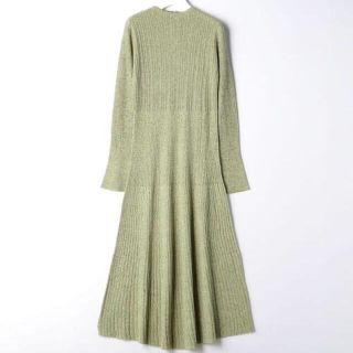 ユナイテッドアローズグリーンレーベルリラクシング(UNITED ARROWS green label relaxing)のEMMEL REFINE EM メランジ フレア ニットワンピース (ロングワンピース/マキシワンピース)