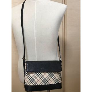 バーバリー(BURBERRY)の美中古品 Burberry バーバリー ノヴァチェック レザー ショルダーバッグ(ショルダーバッグ)