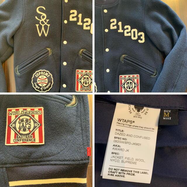 W)taps 09AW supreme wtaps award jacketの通販 by her's shop｜ダブルタップスならラクマ - ほぼ未使用 定番超激安