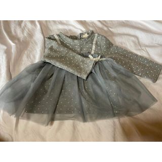 シマムラ(しまむら)のドットチュールチュニック チュールチュニック しまむら 裏起毛 子供服(Tシャツ/カットソー)