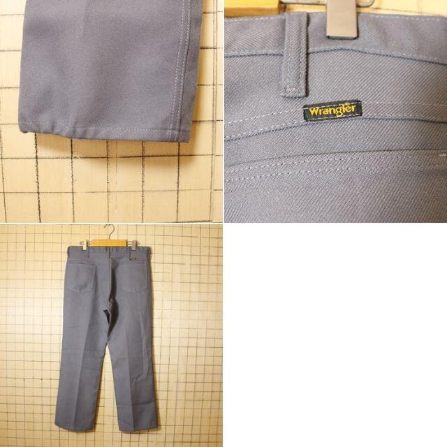 Wrangler(ラングラー)のUSA製 Wrangler ラングラー ポリパン グレー W35相当po-p-5 メンズのパンツ(スラックス)の商品写真