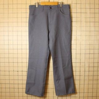 ラングラー(Wrangler)のUSA製 Wrangler ラングラー ポリパン グレー W35相当po-p-5(スラックス)