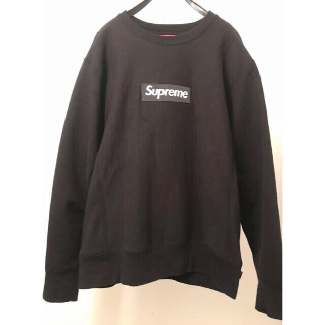 Supreme boxLogo クルーネック シュプリームボックスロゴ m