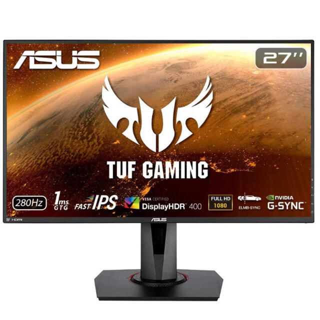 ASUS TUF Gaming ゲーミングモニター VG279QM 27インチRadeon