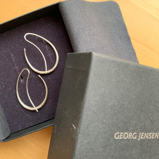 アクセサリーGEORG JENSEN オフスプリングイヤーフープ　ピアス