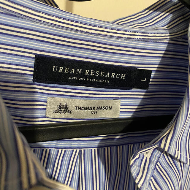 URBAN RESEARCH(アーバンリサーチ)のアーバンリサーチ　トーマスメイソンオーバサイズシャツ　ストライプ メンズのトップス(シャツ)の商品写真