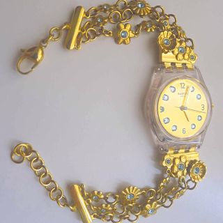 スウォッチ(swatch)の【7ao様専用】小花ブレスレットウォッチ(腕時計)