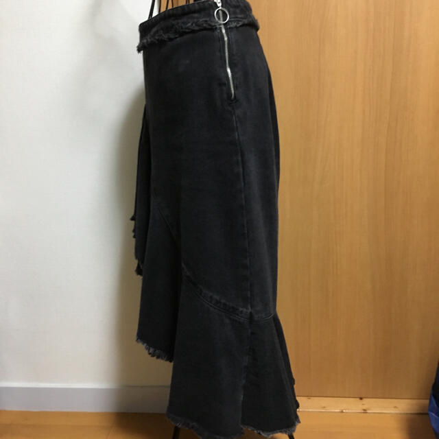 ZARA 入手困難 デニムフリルロングスカート 2