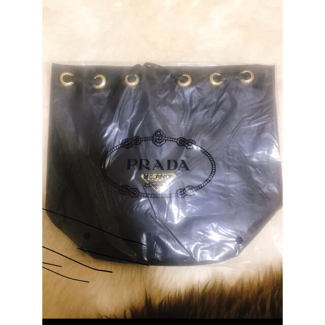 美品✨希少 PRADA 巾着ミニポーチ バッグ ナイロン ロゴ