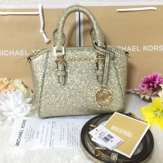 マイケルコース(Michael Kors)の新作 Michael Kors ミニクロスボディ ショルダーバッグ ゴールド(ショルダーバッグ)