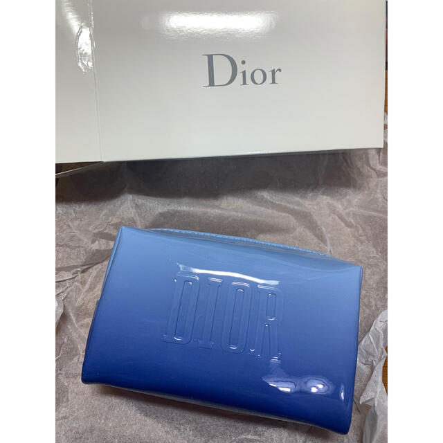 Christian Dior(クリスチャンディオール)の【未使用】ディオールエナメルポーチ ノベルティ レディースのファッション小物(ポーチ)の商品写真