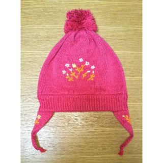 ベビーギャップ(babyGAP)のbabyGAP 可愛い刺繍入りのニット帽子(帽子)