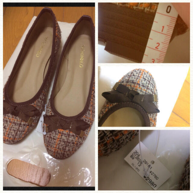 チェックリボンパンプス レディースの靴/シューズ(ハイヒール/パンプス)の商品写真