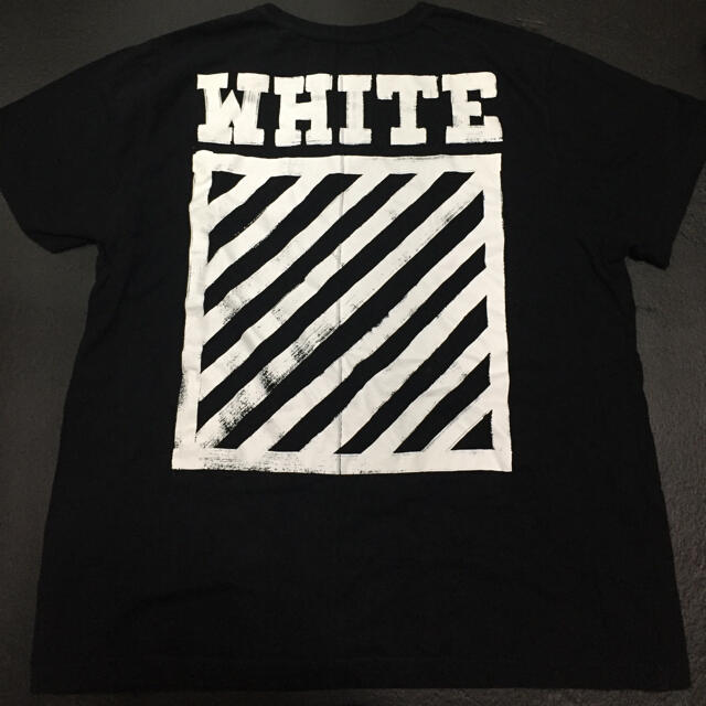 OFF-WHITE(オフホワイト)のoff-white  オフホワイト Tシャツ 黒 本物美品 メンズのトップス(Tシャツ/カットソー(半袖/袖なし))の商品写真