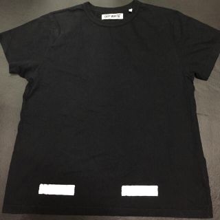 オフホワイト(OFF-WHITE)のoff-white  オフホワイト Tシャツ 黒 本物美品(Tシャツ/カットソー(半袖/袖なし))