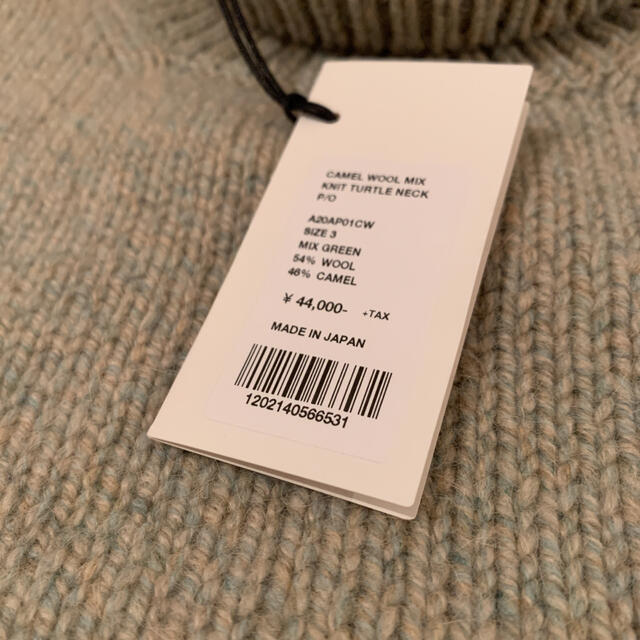 オーラリーCAMEL WOOL MIX KNIT TURTLE NECK P/O トップス オーラリーCAMEL WOOL MIX KNIT TURTLE NECK P/O トップス
