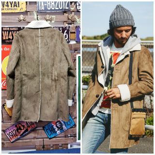 HYSTERIC GLAMOUR - ヒステリックグラマームートン調ボアランチコート ...