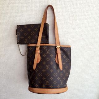 ルイヴィトン(LOUIS VUITTON)のルイヴィトン バケツ ポーチ付き(ショルダーバッグ)