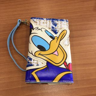 ディズニー(Disney)のドナルド  スマホケース　手帳型(スマホケース)