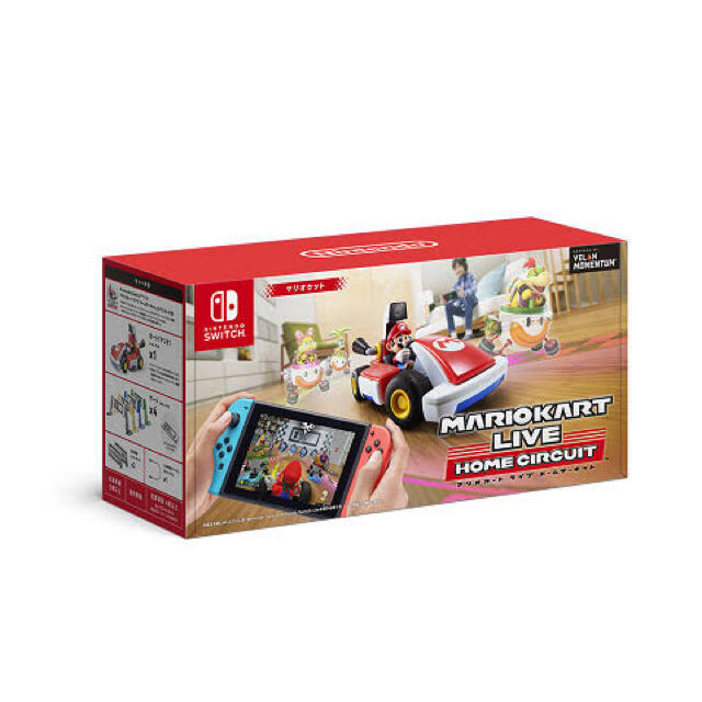 Nintendo Switch(ニンテンドースイッチ)の☆新品未開封☆マリオカート　ライブ　ホームサーキット　マリオセット エンタメ/ホビーのゲームソフト/ゲーム機本体(家庭用ゲームソフト)の商品写真