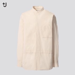 ユニクロ(UNIQLO)の＋jスーピマコットンオーバーサイズシャツLナチュラルUNIQLOユニクロ2020(シャツ)