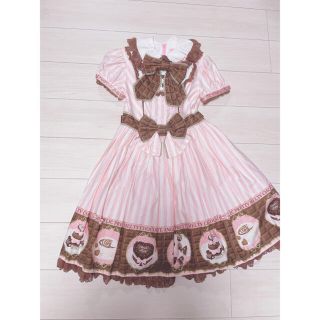 アンジェリックプリティー(Angelic Pretty)のAngelicPretty メルティチョコレートワンピース　ロリィタ(ひざ丈ワンピース)