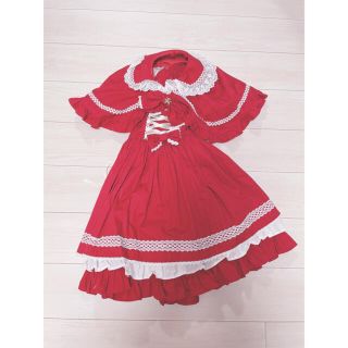 アンジェリックプリティー(Angelic Pretty)のAngelic pretty ケープ付きスカート　福袋　ロリィタ(ひざ丈ワンピース)