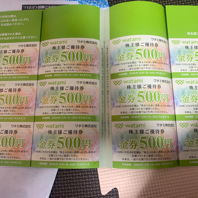 チケットワタミ　株主優待　１２０００円分