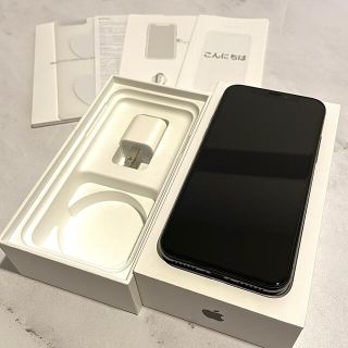 アイフォーン(iPhone)の【美品】iphone X Space gray 64GB SIMフリー(スマートフォン本体)