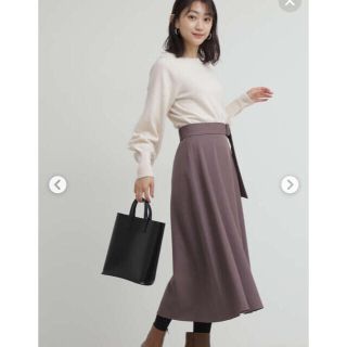 エヌナチュラルビューティーベーシック(N.Natural beauty basic)の人気完売品　n.natural  beauty basic フレアスカート(ロングスカート)