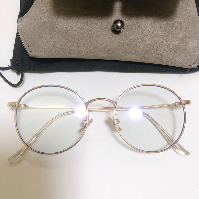 ブルーライトカット眼鏡 レディースのファッション小物(サングラス/メガネ)の商品写真