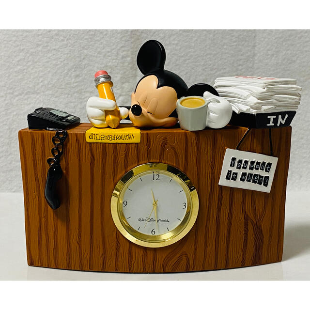 【 希少 】Walt Disney World ミッキーマウス  アナログ置時計