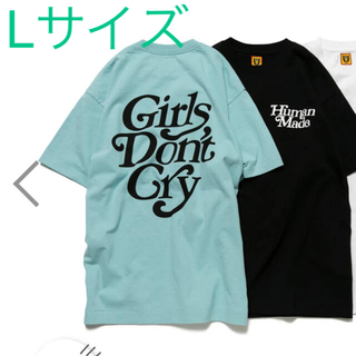 ジーディーシー(GDC)のGirls Don’t Cry humanmade ブルー　Lサイズ　Tシャツ(Tシャツ/カットソー(半袖/袖なし))