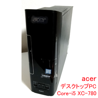 エイサー(Acer)の【中古美品】acer デスクトップPC Core-i5 XC-780 付属品有(デスクトップ型PC)