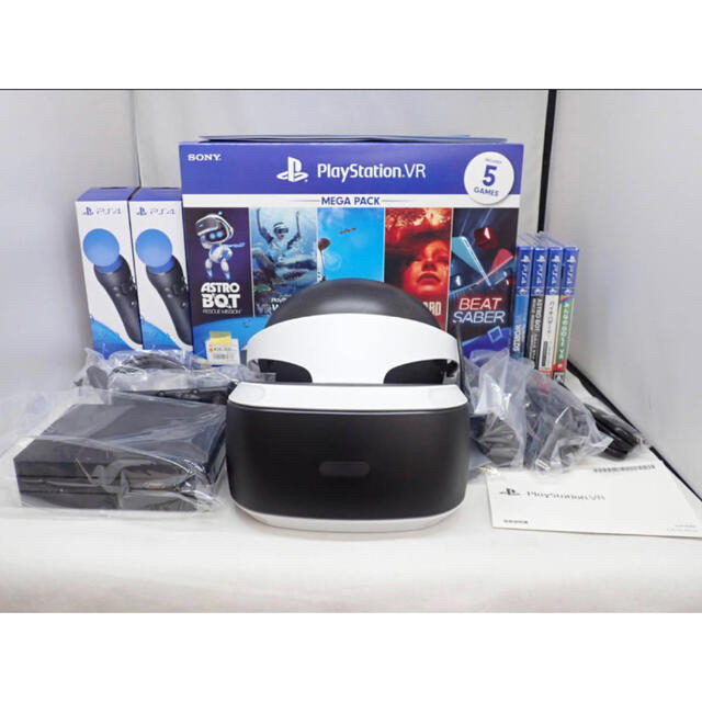 PlayStation VR(プレイステーションヴィーアール)のかい様専用新品未使用PlayStation VR MEGA PACK  エンタメ/ホビーのゲームソフト/ゲーム機本体(家庭用ゲーム機本体)の商品写真