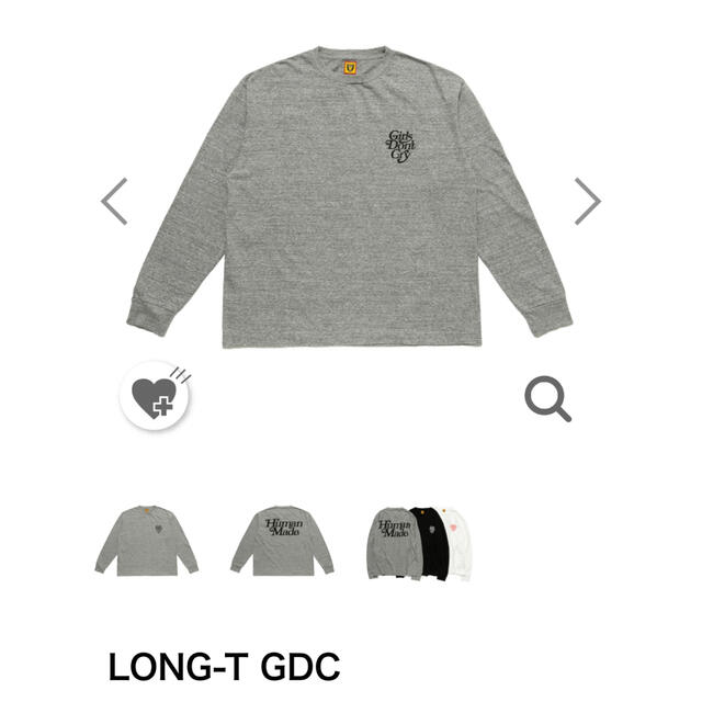 GDC(ジーディーシー)のhuman made girls dont cry LONG-T GDC M メンズのトップス(Tシャツ/カットソー(七分/長袖))の商品写真