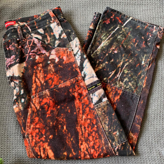 Supreme(シュプリーム)のDouble Knee Denim Painter Pant woods 30 メンズのパンツ(ペインターパンツ)の商品写真