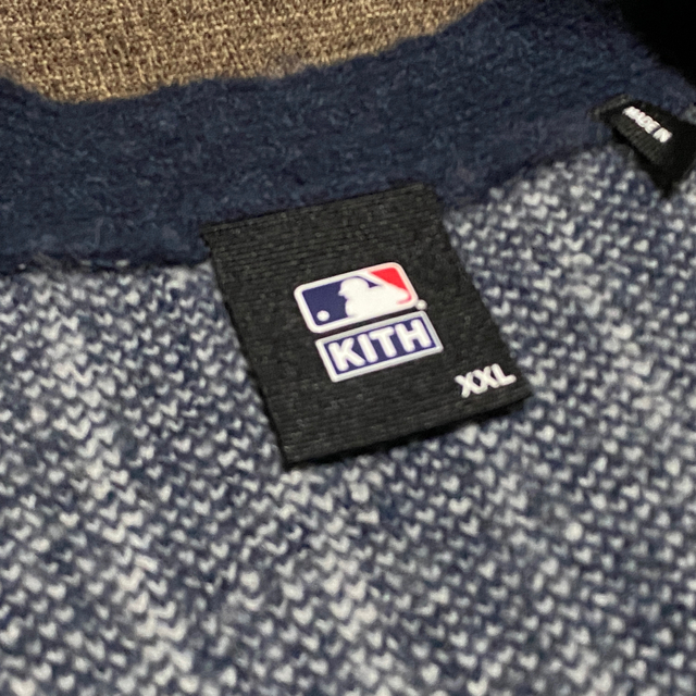 KITH New York Yankees Cardigan Navy/XXL メンズのトップス(カーディガン)の商品写真