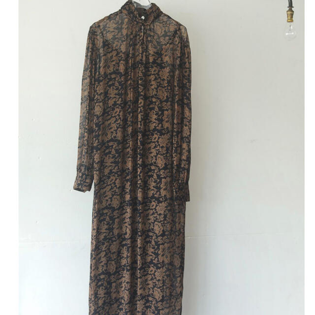 TODAYFUL(トゥデイフル)のTodayful Georgette Leaf Dress ワンピース レディースのワンピース(ロングワンピース/マキシワンピース)の商品写真