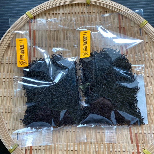 三重県産　国産　100％　天然　乾燥　芽ひじき　米ひじき　無添加　自然食品 食品/飲料/酒の加工食品(乾物)の商品写真