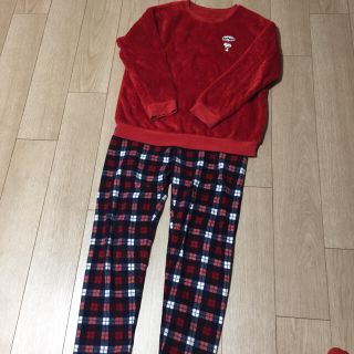 ユニクロ(UNIQLO)の【美品】ユニクロ スヌーピー ルームウェア  パジャマ Ｌサイズ(ルームウェア)