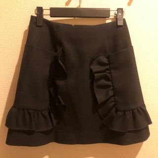 チェスティ(Chesty)のchesty チェスティ　スカート　ブラック0 新品　タグ付(ミニワンピース)