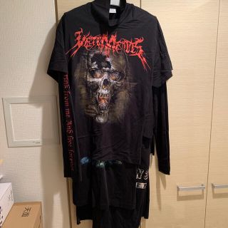 VETEMENTS 16AW スカルレイヤードドレス(Tシャツ/カットソー(七分/長袖))