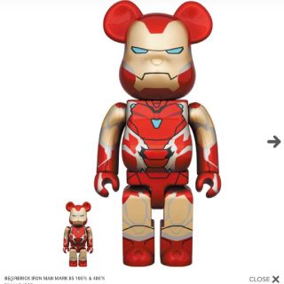 bearbrick 100% 400% IRON MAN MARK 85(その他)