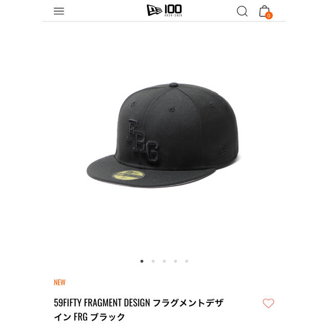 帽子59FIFTY FRAGMENT フラグメントデザイン FRG ブラック