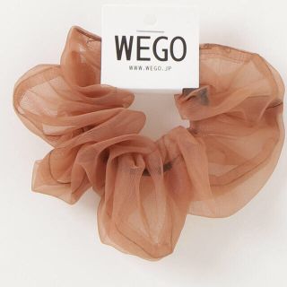 ウィゴー(WEGO)の新品☆ WEGO ☆ 透けシアーシュシュ　ブラウン　茶色(ヘアゴム/シュシュ)