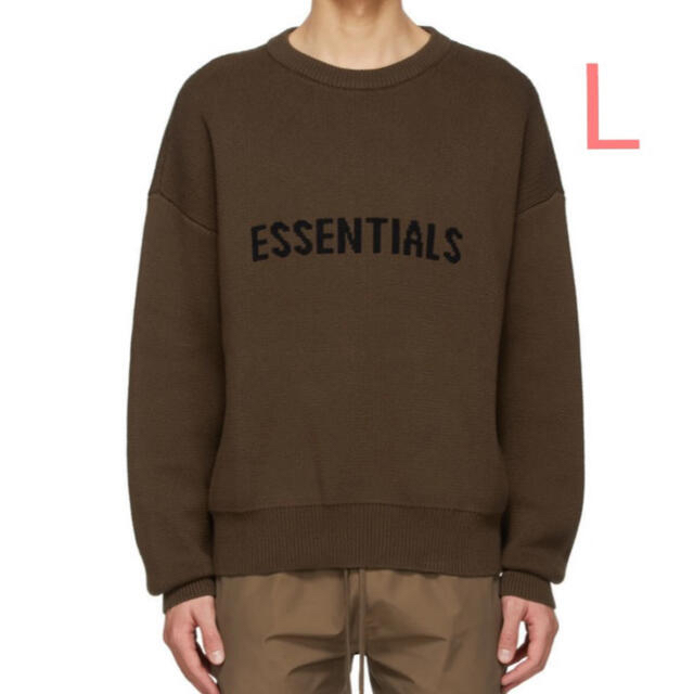 SSENSE Exclusive Brown Logo Sweater L