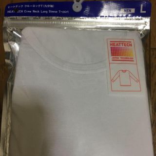 ユニクロ(UNIQLO)のユニクロ ヒートテック クールネックT（9分袖） L ホワイト MEN  (Tシャツ/カットソー(七分/長袖))