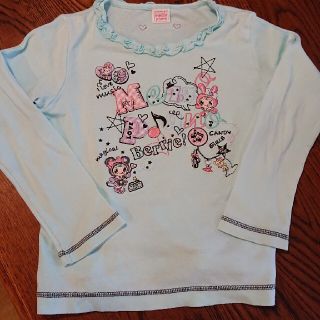 メゾピアノ(mezzo piano)のベリエちゃんの刺繍の長袖カットソー～120(Tシャツ/カットソー)